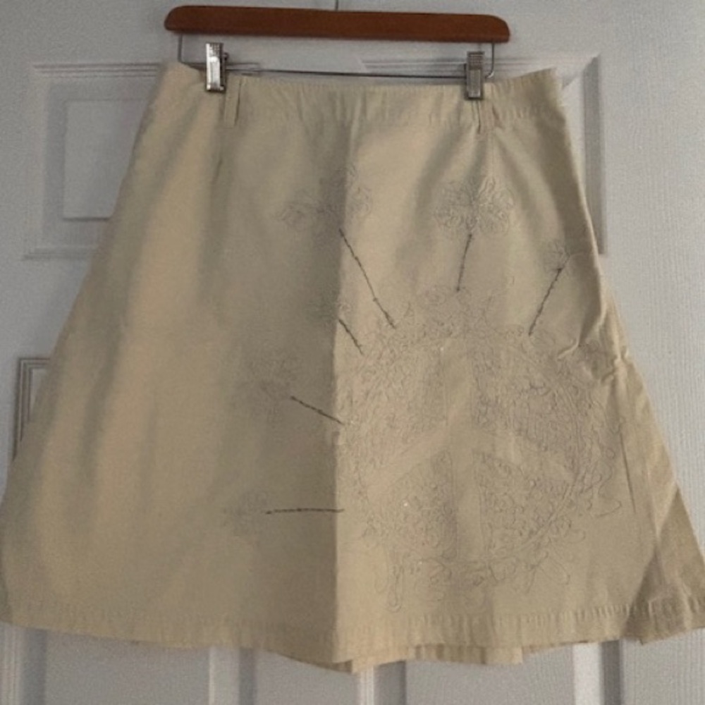 Oilily Cream A-Line Skirt - US size 8. Brand new, never worn.
